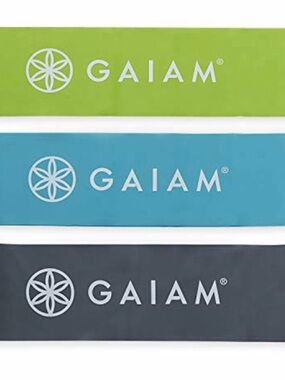 GAIAM Loop Resistance Bands set of 3  in Lime, Teal, Charcoal